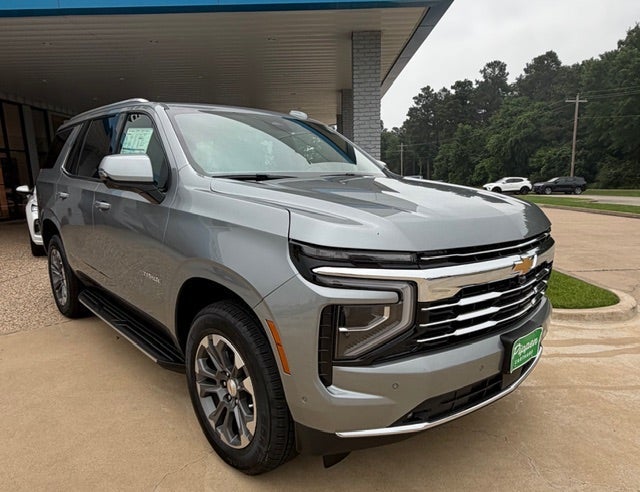 2026 Chevrolet Tahoe LT in Sterling Gray Metallic — front three-quarter view